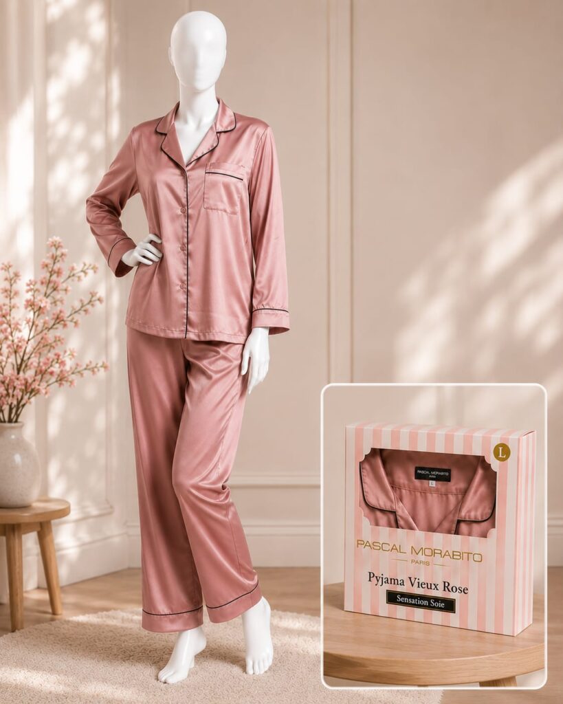 Pyjama sensation soie Pascal Morabito L