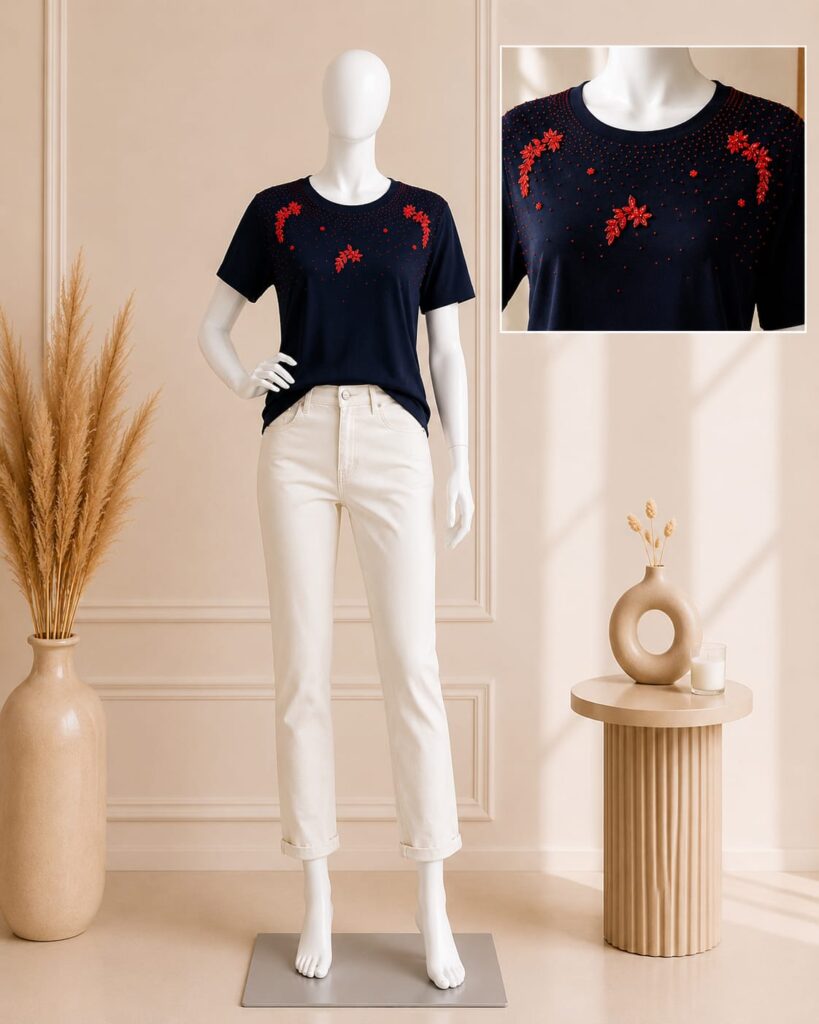 Tee shirt marine Sandro 36