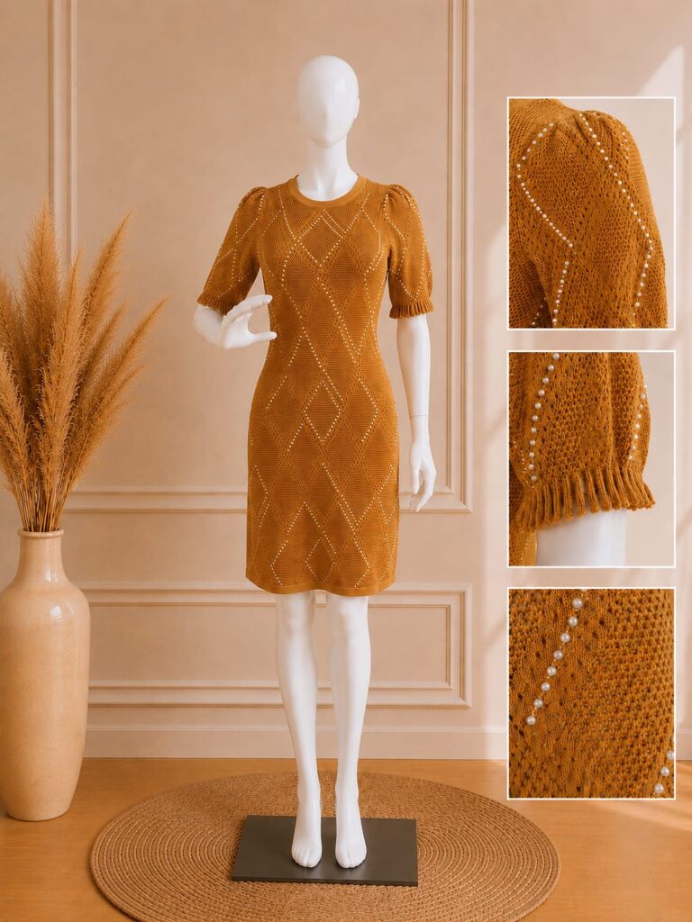 Robe Sandro ocre – Taille S