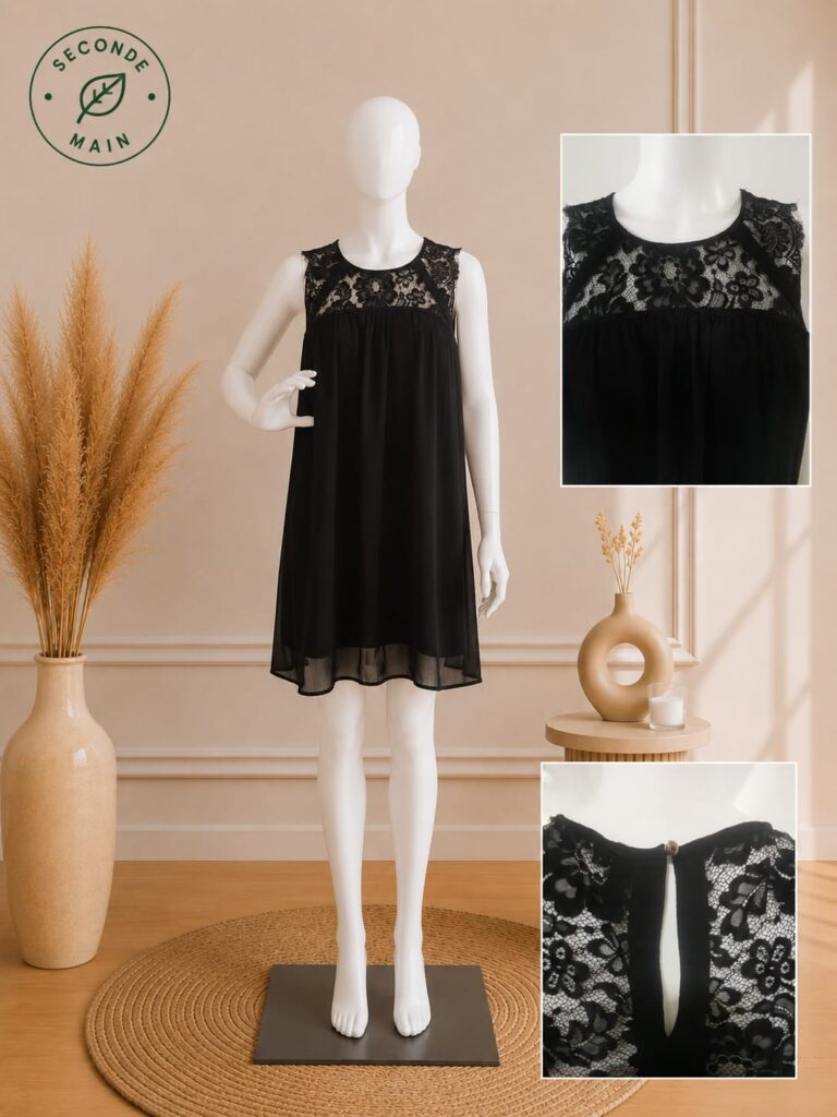 Robe noire dentelle Vero Moda – Taille M