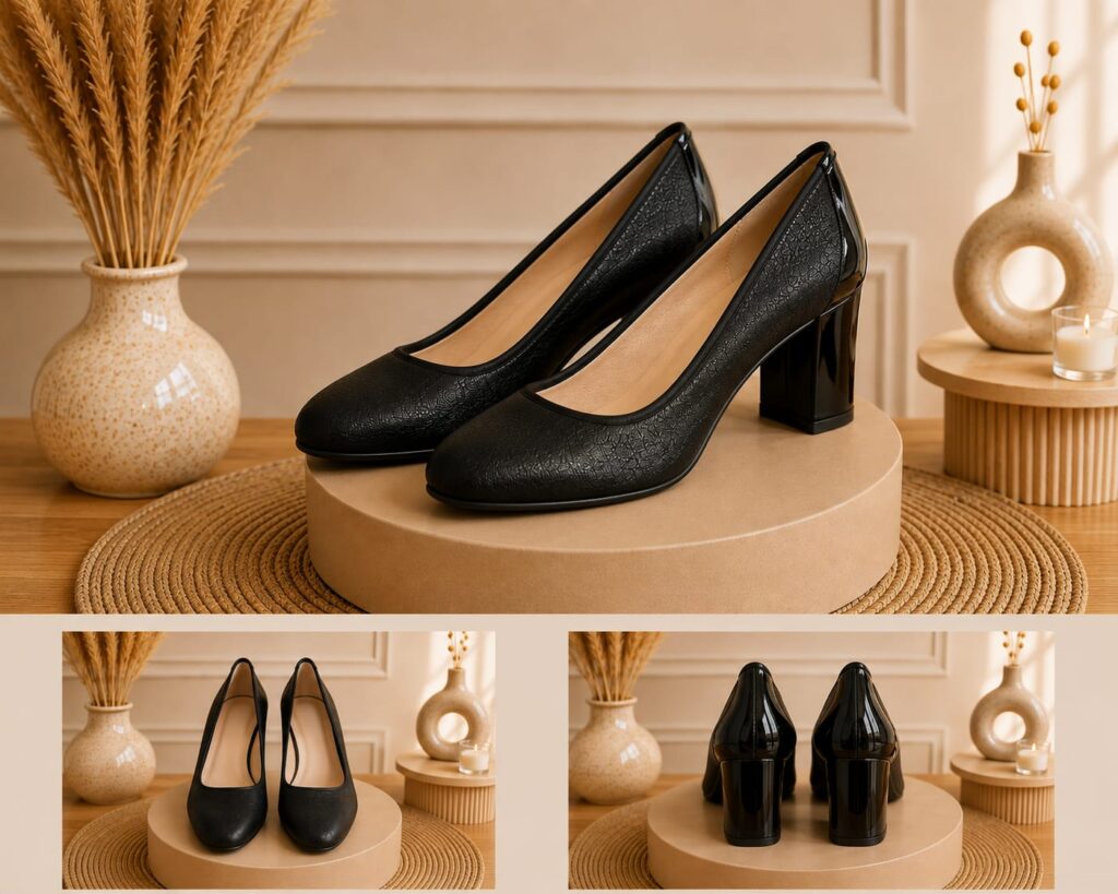 Escarpins noirs à talons - 37