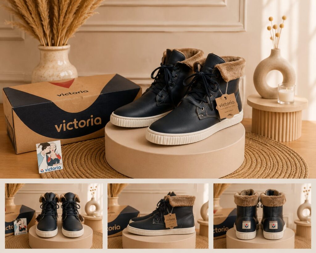 Bottines fourrées Victoria - Bleu marine - 35